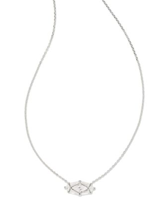 Kendra Scott - Silver-Tone Lindy Rae Elisa 17-2/5" Short Pendant Necklace