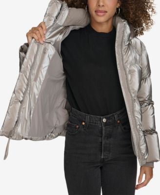 Women's Quilted Hooded Puffer Jacket