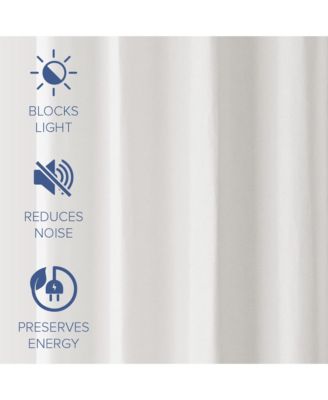 Linen Texture Blackout Grommet Curtains Pair(2 Panels), 52"×84"