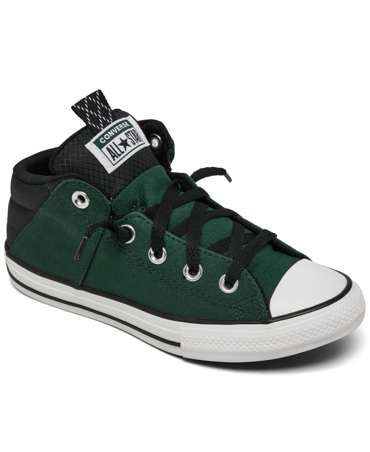 Shop Converse Little Boys' Chuck Taylor All Star Axel Mid Casual Sneakers From Finish Line In Green,black