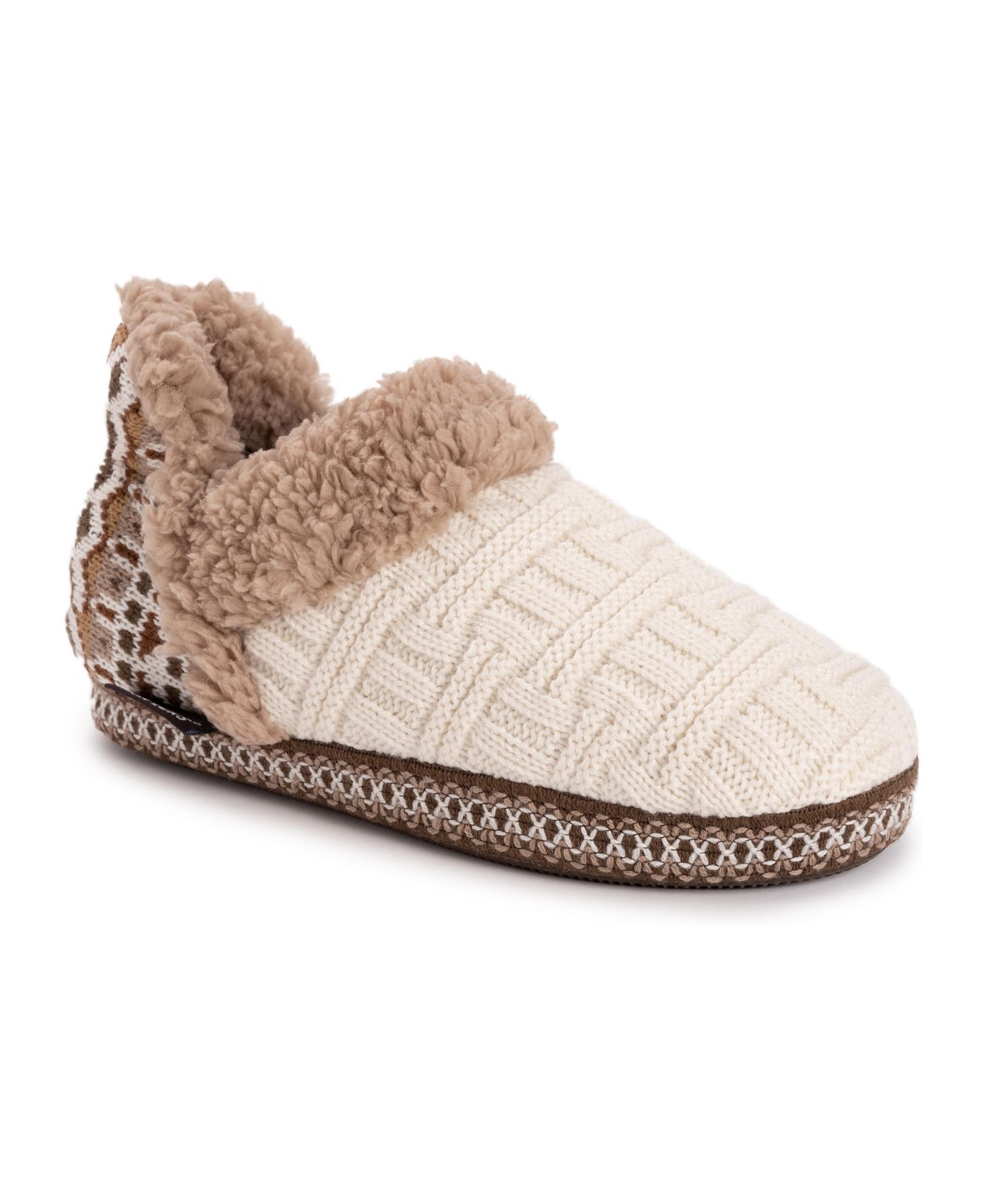 Женские тапочки MUK LUKS Magdalena Slipper, цвет: Слоновая кость, вариант 1 — фото 1