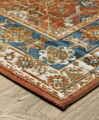 Oriental Weavers Naples 1204x Rug Collection In Rust