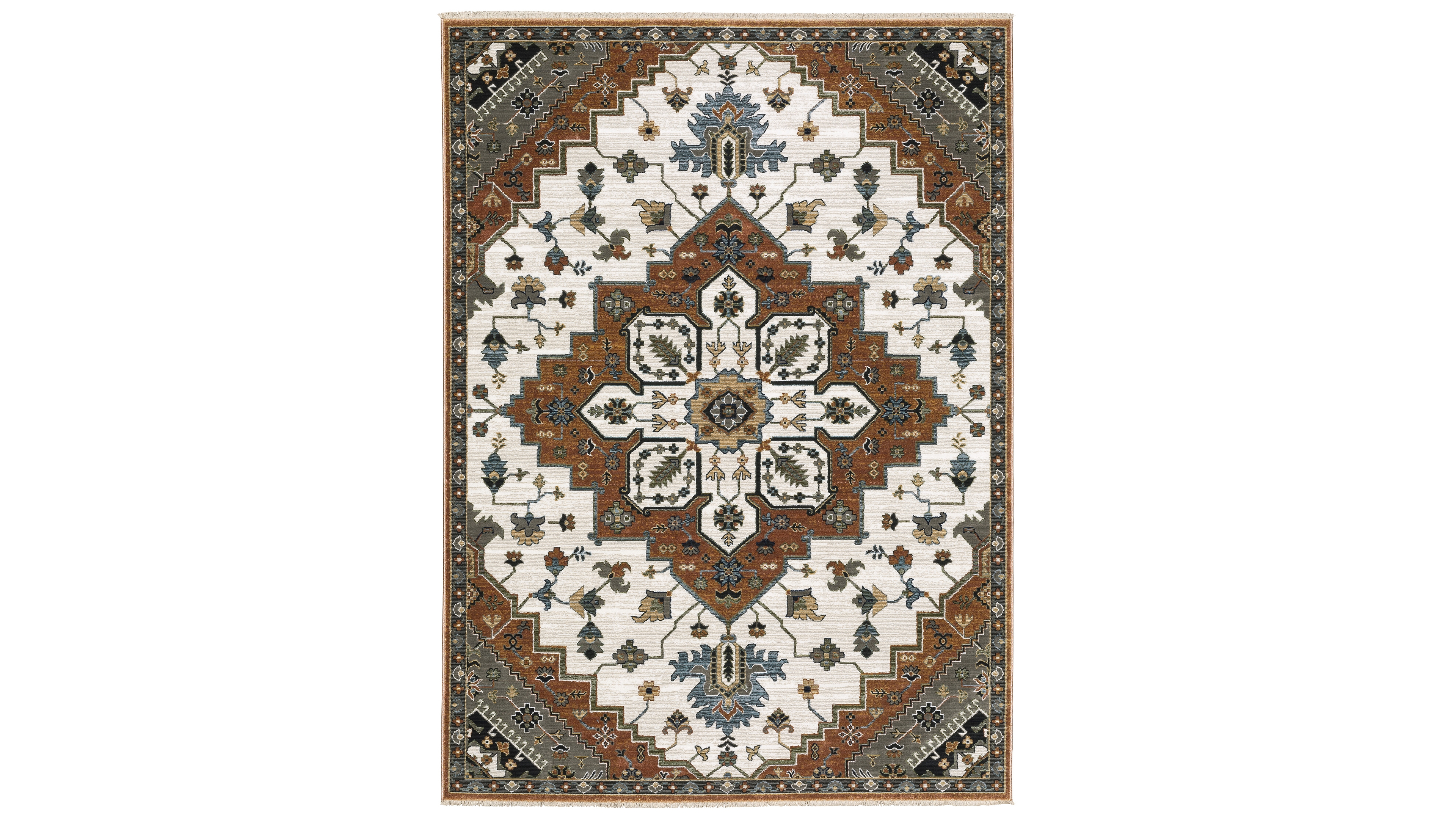 Oriental Weavers Keira KEI03 5'3"x7'6" Area Rug