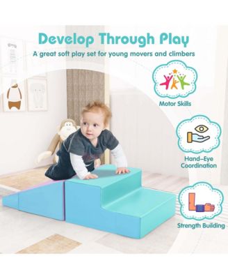 Step and Slide Climber for Infants and Toddlers Baby Soft Foam Structure Blocks