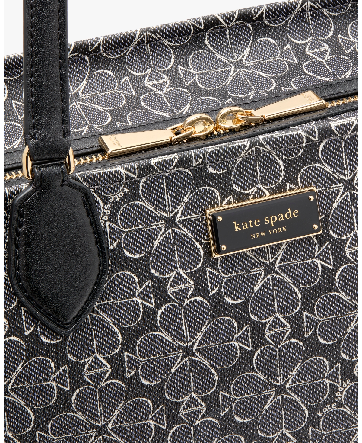 Kate Spade New York Women's Spade Flower Coated Canvas Large Tote Bag