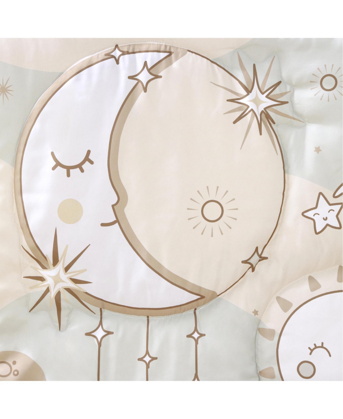 The Peanutshell Crib Bedding Set for Baby Girls, Starry Skies, 5 Pieces
