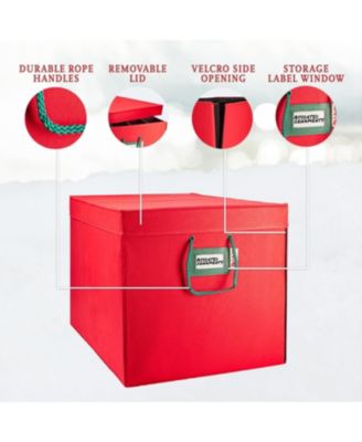 Christmas Ornament Storage Box with Dividers and 4 Removable Trays Stores up to 96-3&amp;quot; Ornaments