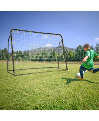 2-in-1 Kids Soccer Rebounder and Soccer Goal with Adjustable Height