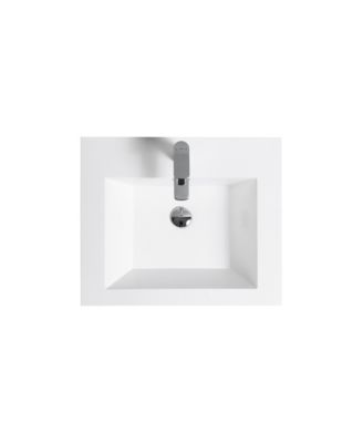 24" Resin Floating Bathroom Vanity