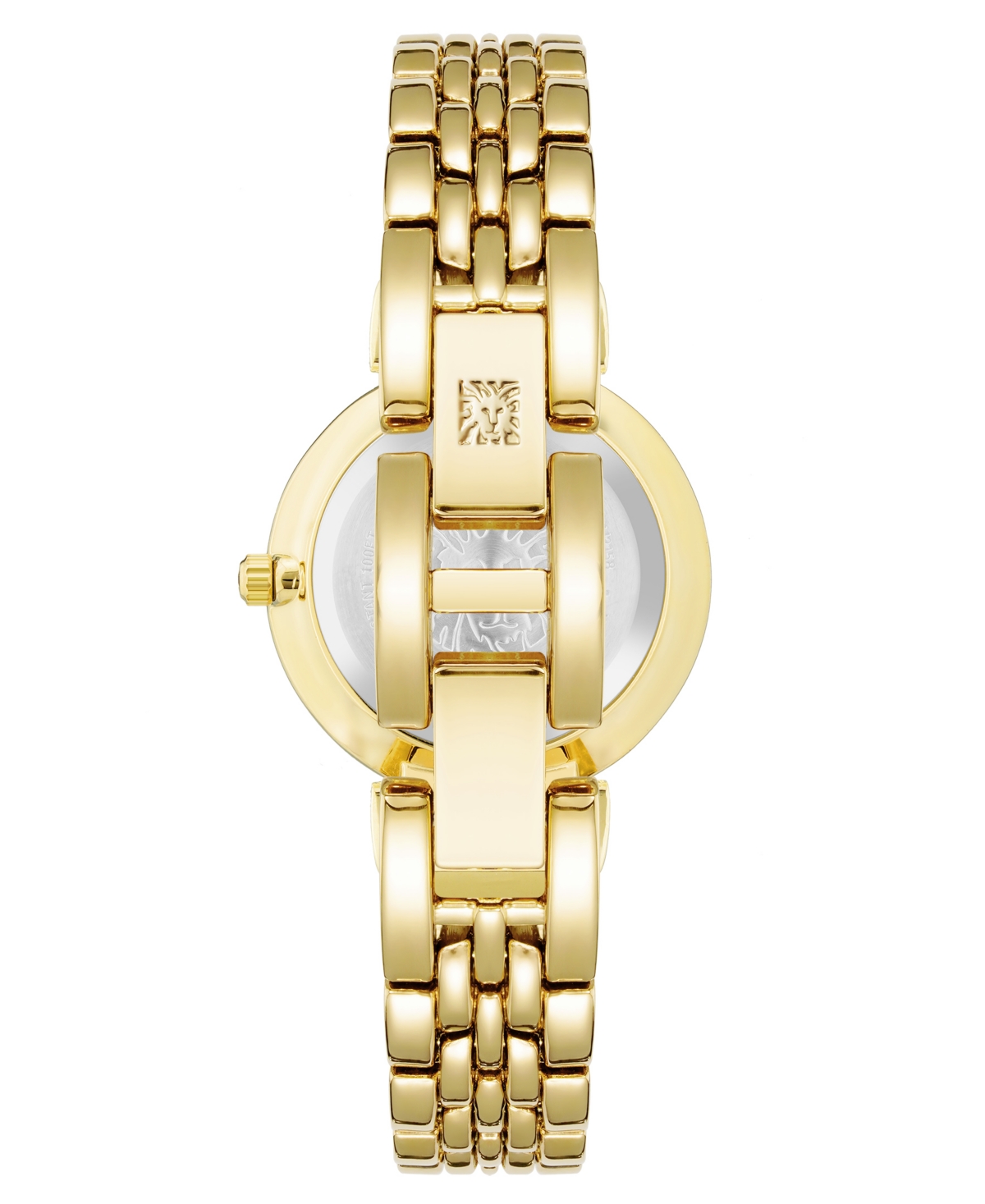 Anne Klein Women's QuartzRoman Numeral Dial Gold-Tone Alloy Watch, - Green/Gold-Tone