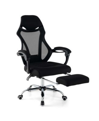 Ergonomic Mesh Office Chair with Footrest Height-Adjustable & Tilting Backrest
