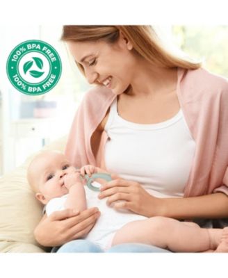 Baby Girls Teething Toys, 100% Food-Grade Silicone Teethers 0-6 Months Teether Toys 0-6 Months BPA Free Chew Toys for Sucking Needs Teething Toy