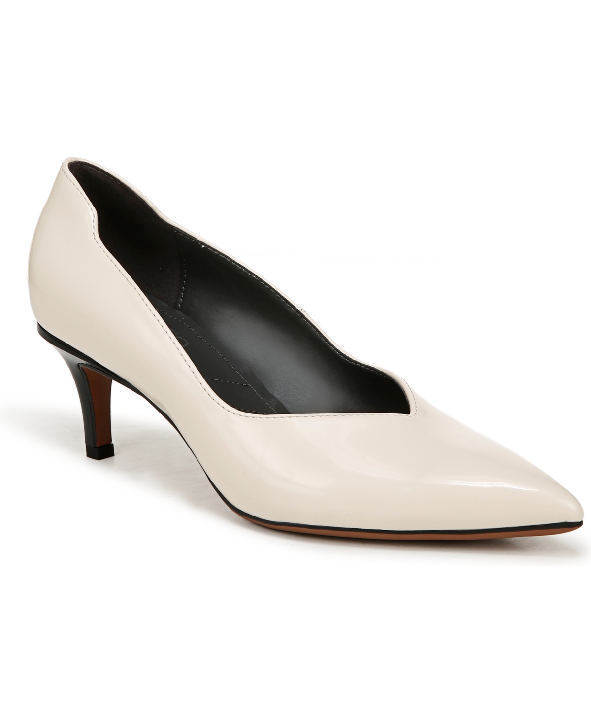 Women's Aurora Pointed Toe Pumps - Silver Metallic Faux Leather