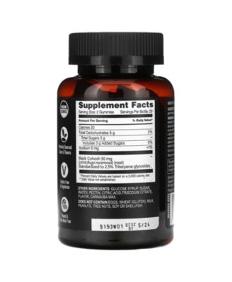 Strong Earth Gummies  Black Cohosh Root  Peach  -  60 Gummies