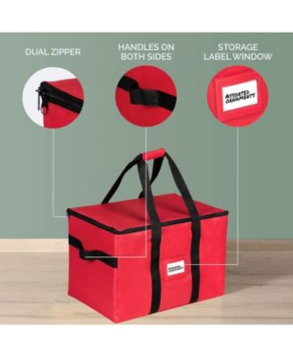 Adjustable Dividers and 4 Trays Christmas Storage Box