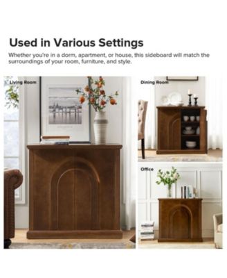 Rando Transitional 35'' Tall 2 - Door Accent Cabinet with Adjustable Shelves