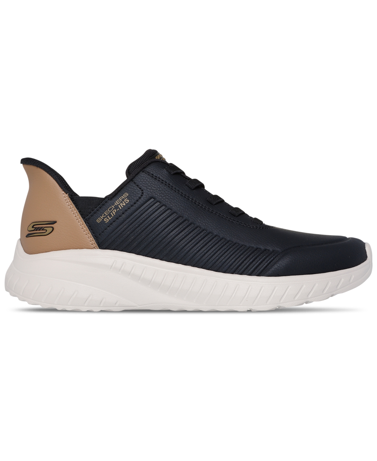 Skechers Men's Slip-ins: Bobs Sport Squad Chaos - Heel Preferred Memory Foam Casual Sneakers from Finish Line