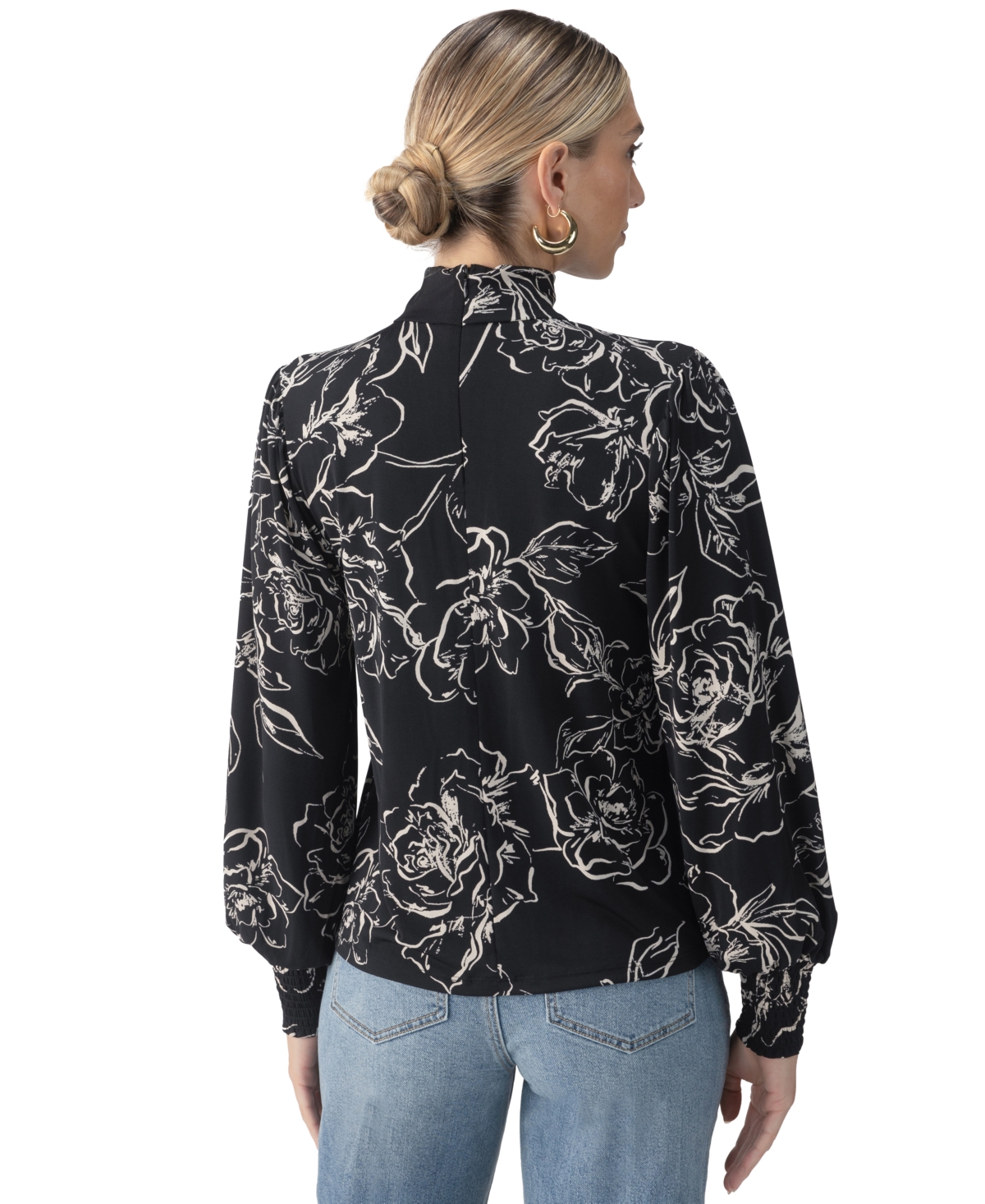 Sanctuary Women's On The Spot Mock Neck Blouse