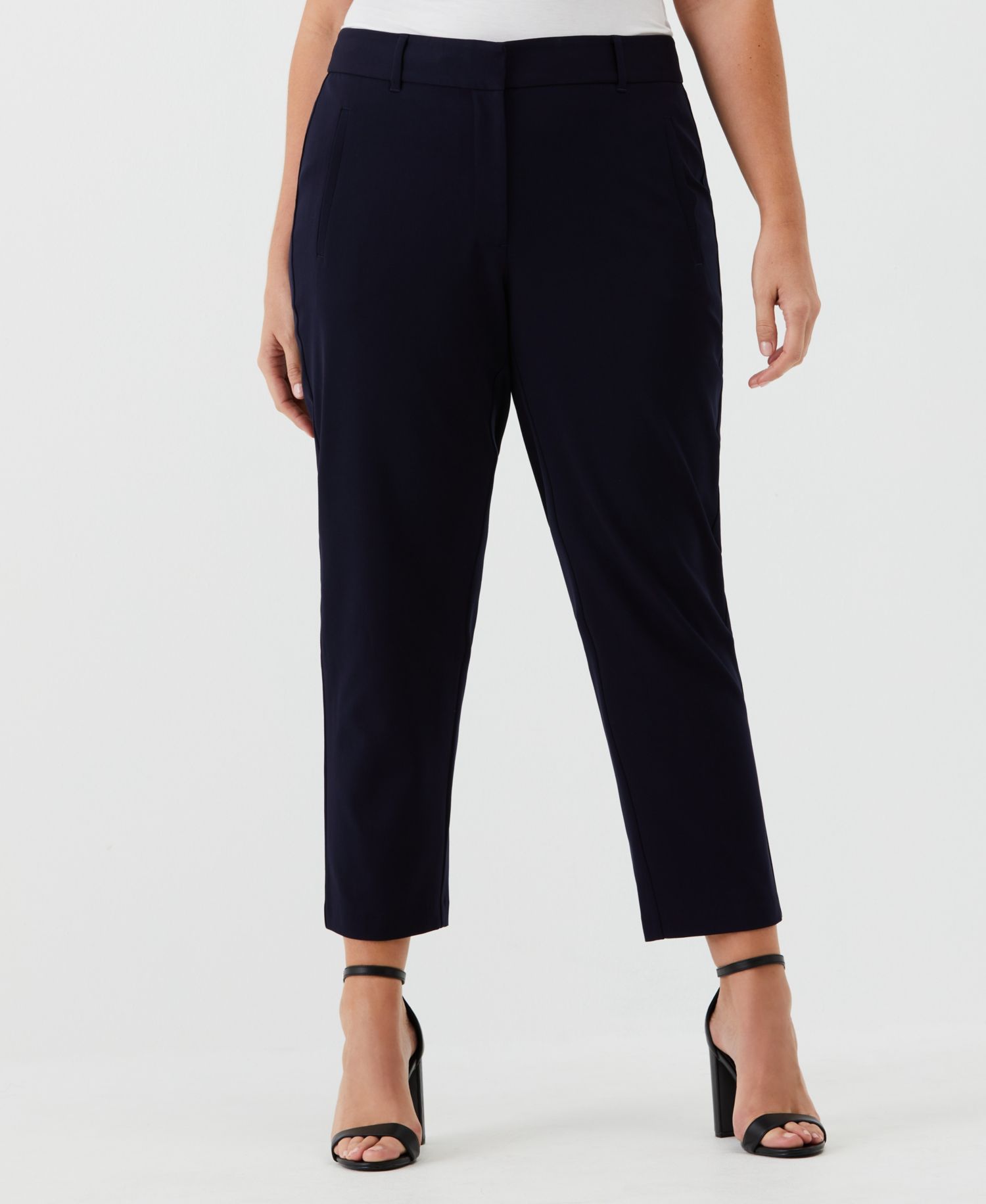 Petite Straight Leg Ankle Pants