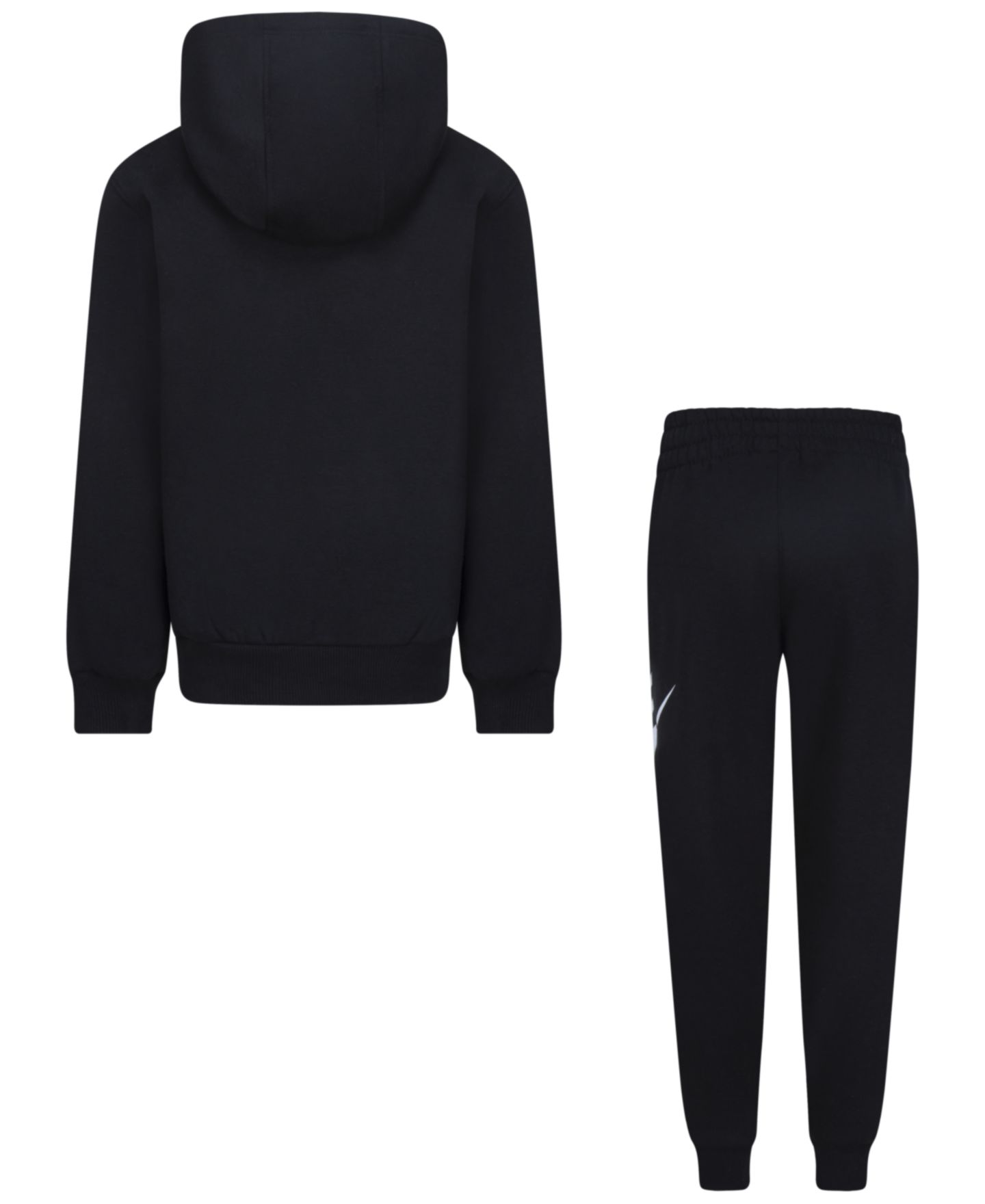 Комплект Nike Fleece Logo Hoodie and Sweatpants, 2-Piece Set для мальчиков, цвет: Чёрный — фото 2