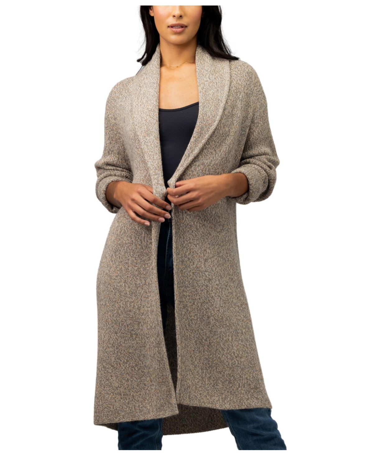Simply Natural Nina Long Alpaca Coat
