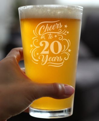 Cheers to 20 Years Pint Glass