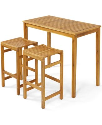 Rectangular Indoor and Outdoor Bar Height Table for Garden