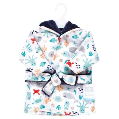 Baby Boys Hudson Ultra-Soft Mink-Feel Poolside & Beach Cover-Up Robe with Cozy Faux Fur Interior