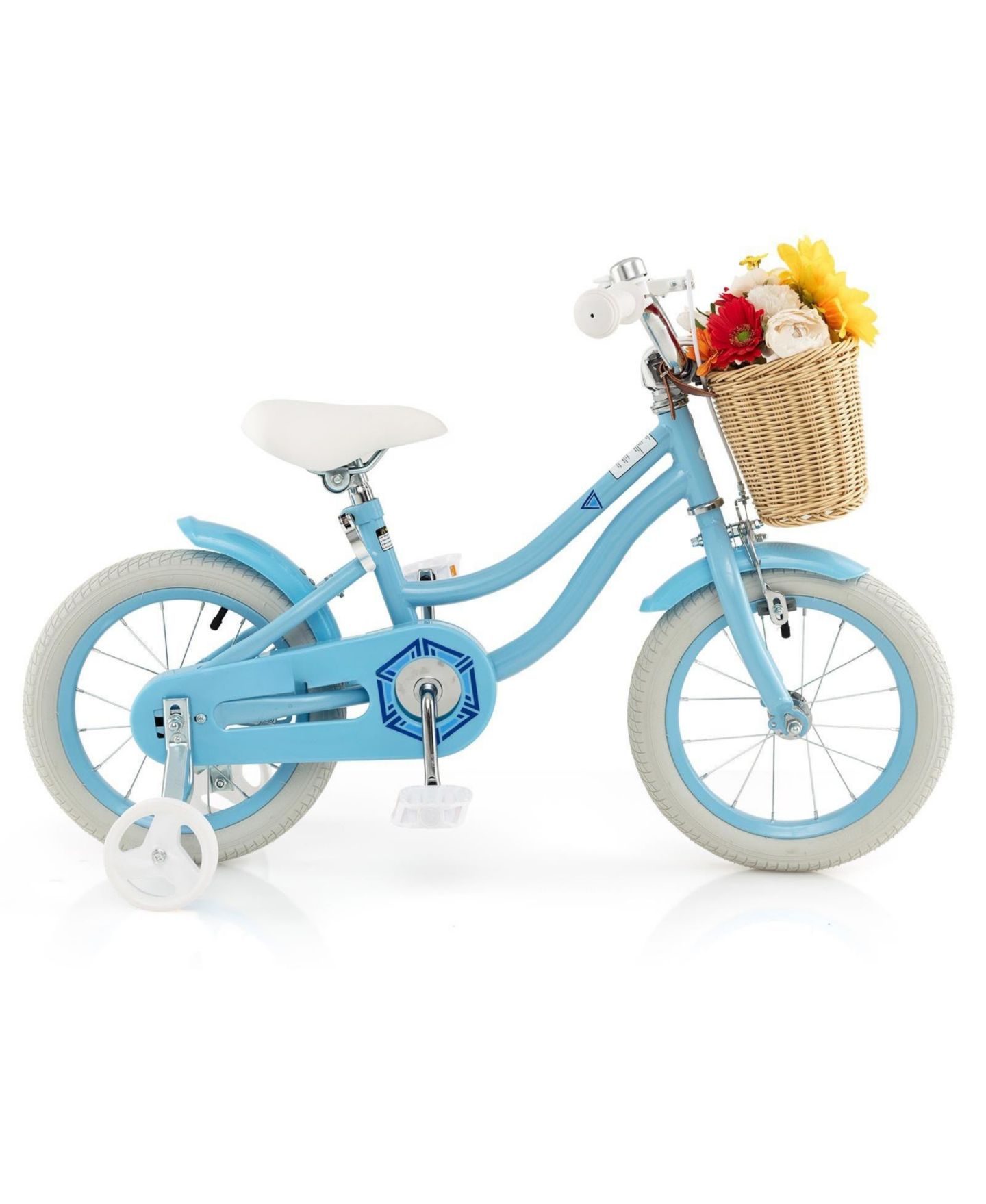 Детская игрушка HONGGE 14-Inch Kids' Bike with Training Wheels and Adjustable Seat & Handlebar, Ages 3-5 — фото 2