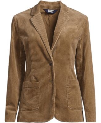 Plus Size Wide Wale Corduroy Blazer