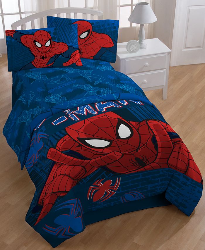 Disney Spiderman Graphic Twin Sheet Set Macy's