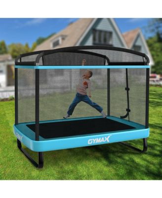 6FT Recreational Kids Trampoline W/Swing Safety Enclosure Indoor/Outdoor Orange