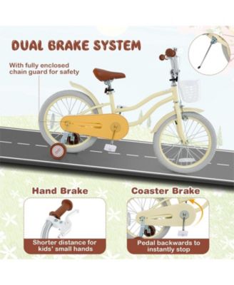 14/16/18 Inch Kids Bike Adjustable with Training Wheels Ages 3-8 Years Olds