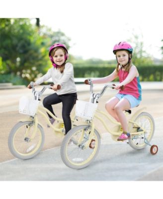 14/16/18 Inch Kids Bike Adjustable with Training Wheels Ages 3-8 Years Olds