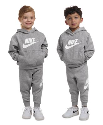 Nike Toddler Kids 2-Piece Club Fleece Pullover Hoodie Set - Dark Gray Heather 24$