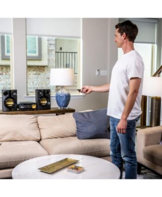 Mini Hifi Stereo System with Bluetooth, CD Player, USB Direct, and FM Radio - High-Power Compact Sound System for Home