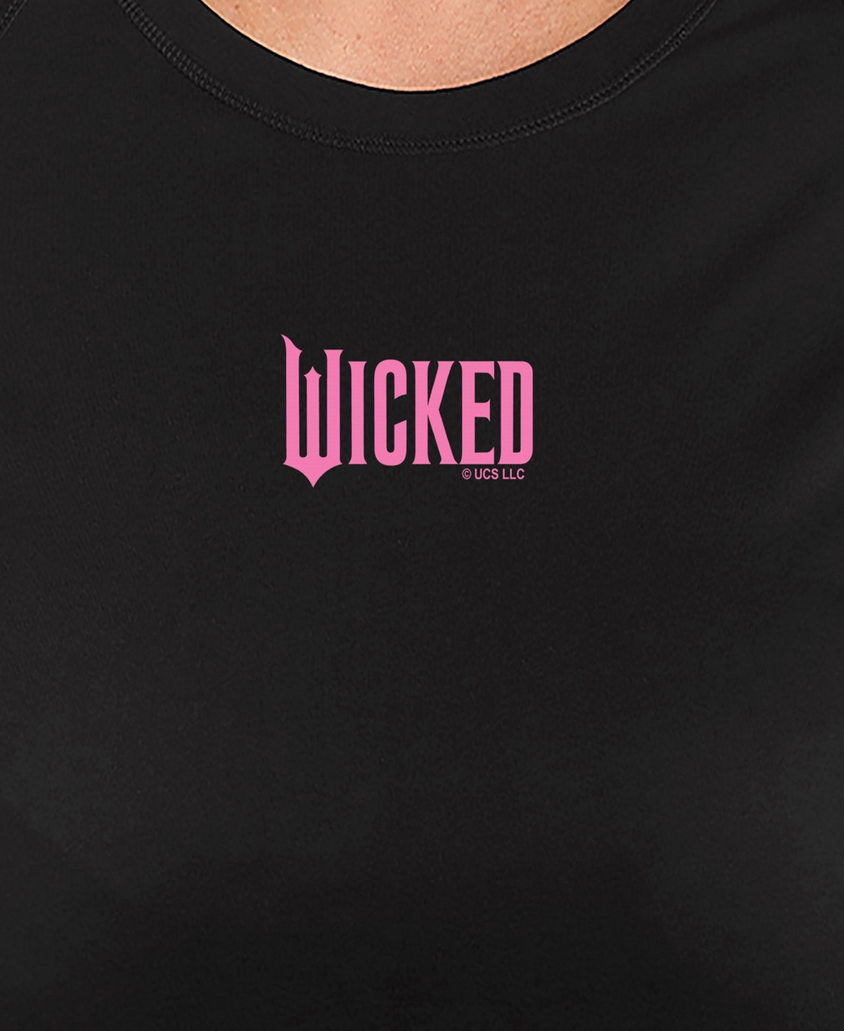 Hybrid Apparel Plus Size Wicked Pink Logo Graphic Pullover T-shirt In Black