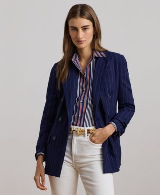 Lauren Ralph Lauren - Women's Pinstripe Double-Breasted Twill Blazer