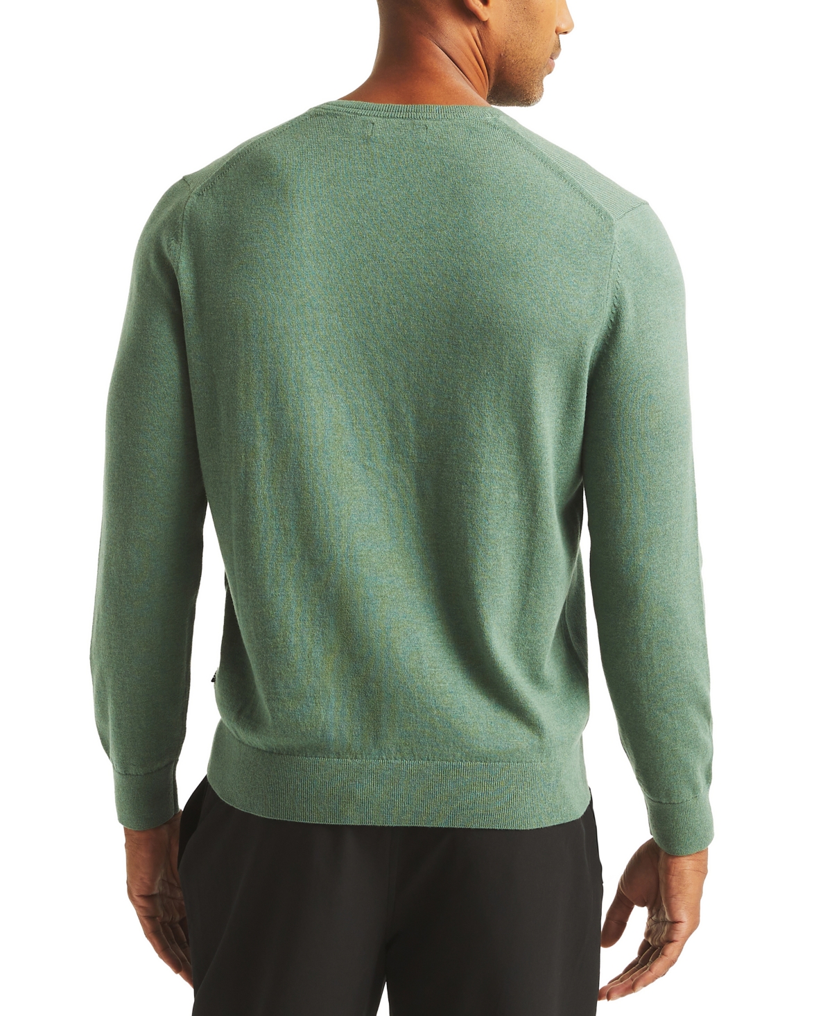 Nautica Men's Navtech V-neck Sweater In Arctic Fox Heather