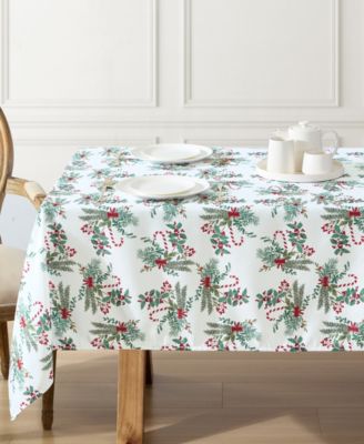 Easy Care Holiday Tablecloth, 60" x 102"