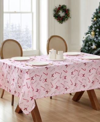 Easy Care Holiday Tablecloth, 60"W x 120"