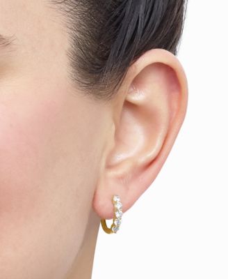 Lab Grown Diamond Hoop Earrings (1 ct. t.w.) in 14k White or Yellow Gold