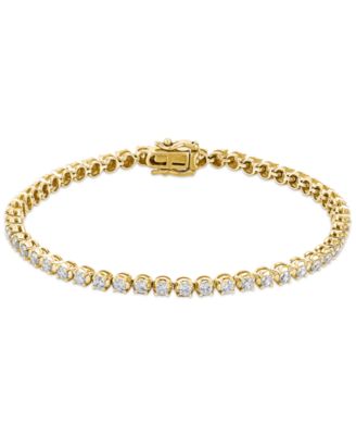 Grown With Love Lab Grown Diamond Tennis Bracelet (3 ct. t.w.) in 14k White or Yellow Gold - Yellow Gold