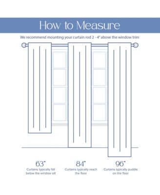 Blackout Grommet Taylor Ombre Curtains Pair, Rainbow, 52"×63"
