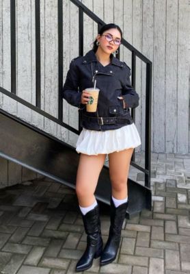 Womens Saguaro Faux Leather Long Cowboy Boots