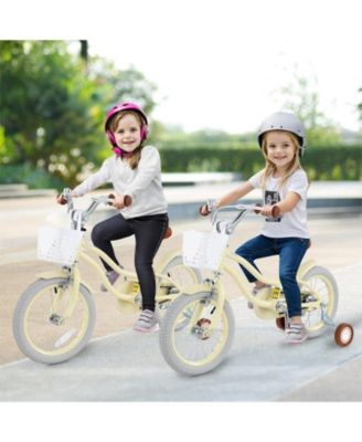 14/16/18 Inch Kids Bike Adjustable with Training Wheels Ages 3-8 Years Olds