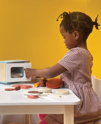 Premium Wooden Toy Microwave