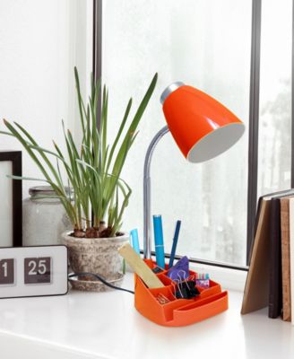 18.5" Flexible Gooseneck Organizer Desk Lamp