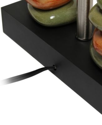 14" Contemporary Tranquil Stone Table Lamp