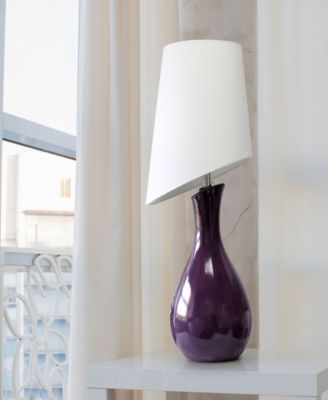 29" Eggplant Contemporary Table Lamp
